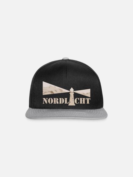 Nordlicht Düne - Snapback Cap - Schwarz/Grau