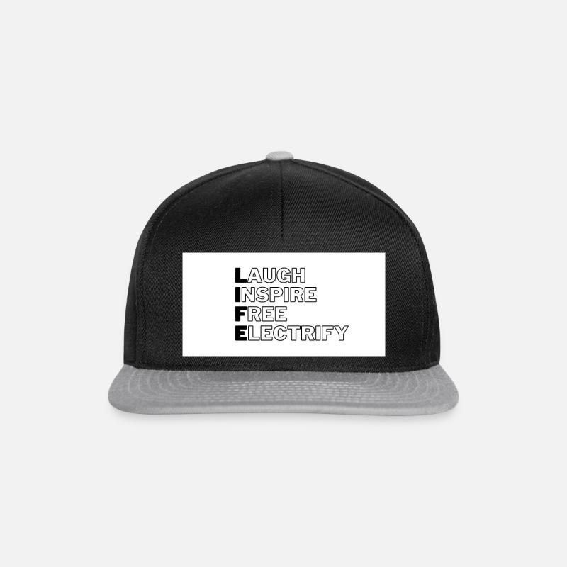 L I F E 1 - Snapback Cap - black/grey