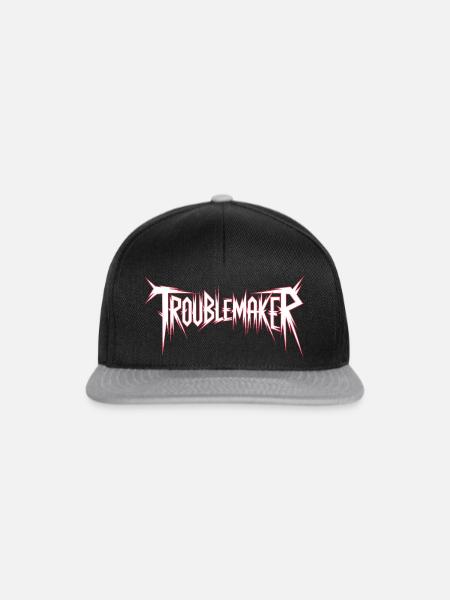 Troublemaker Frechdachs Rabauke Geschwister Kinder - Snapback Cap - Schwarz/Grau