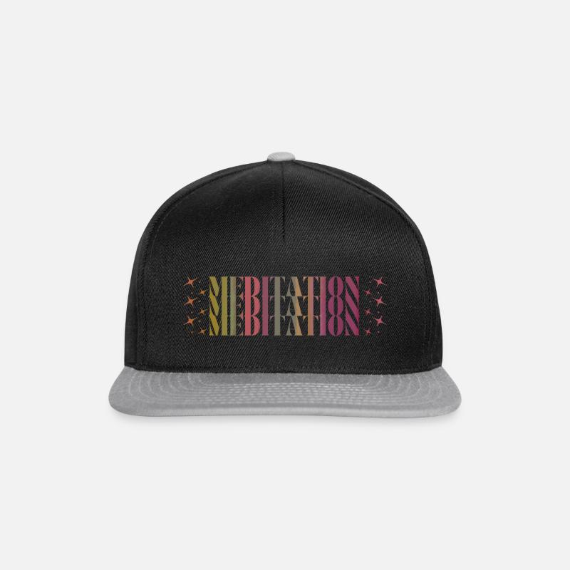 Triple Meditation magic - Snapback Cap - Schwarz/Grau