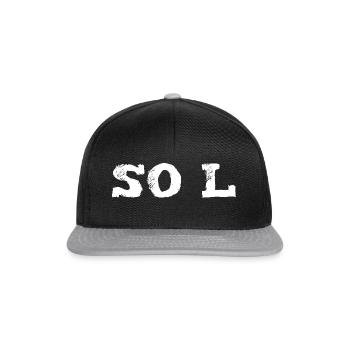 SO L Letters - Snapback Cap - black/grey - Front