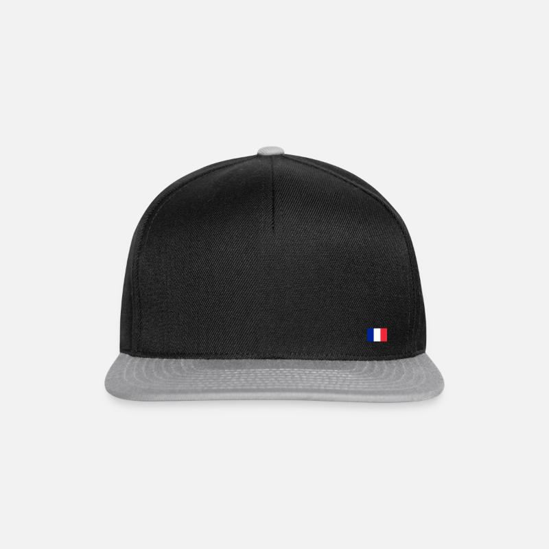 Drapeau Francais original - Casquette snapback - noir/gris