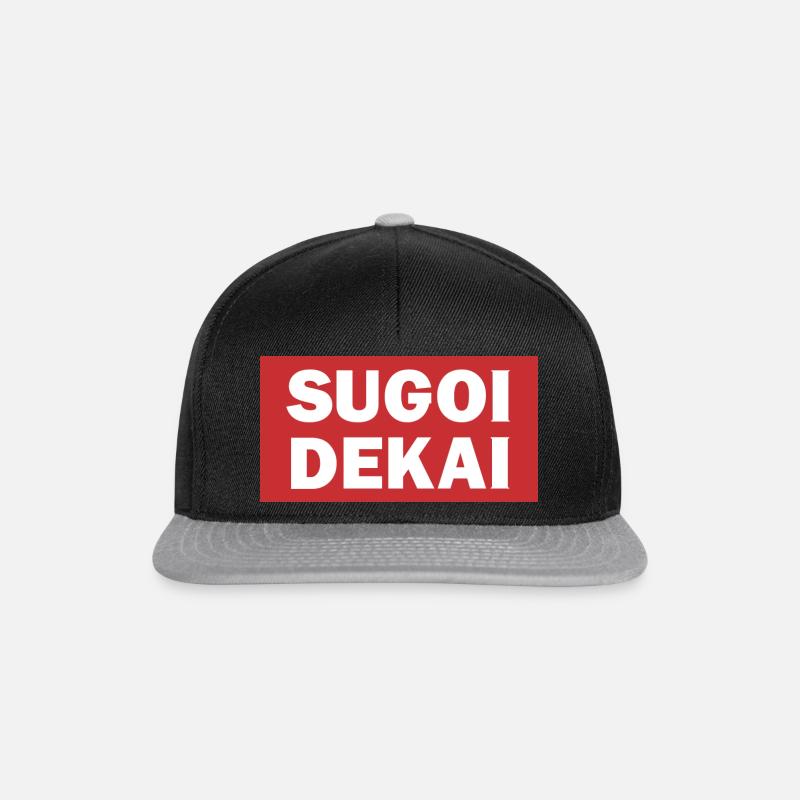 Sugoi dekai - Snapback Cap - black/grey