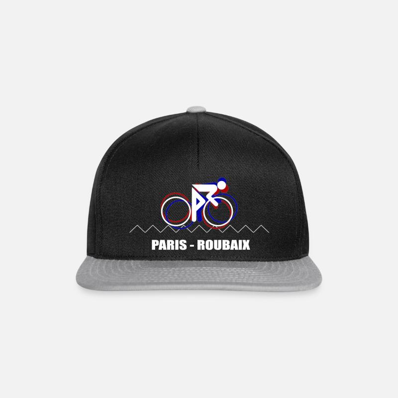 Circuit De Course Paris Roubaix cycliste - Casquette snapback - noir/gris