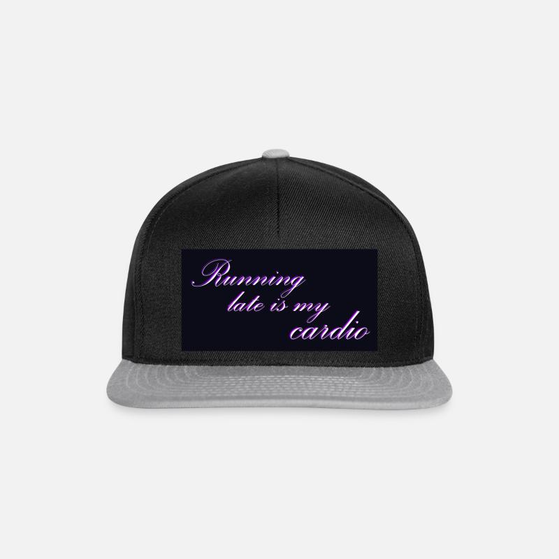 Design 1 - Snapback Cap - Schwarz/Grau