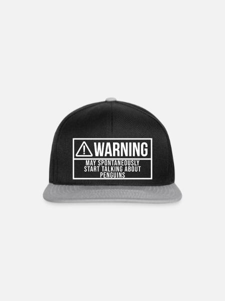 Pinguin, Pinguin, Pinguin - Snapback Cap - Schwarz/Grau