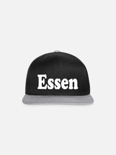essen - Snapback Cap - Schwarz/Grau