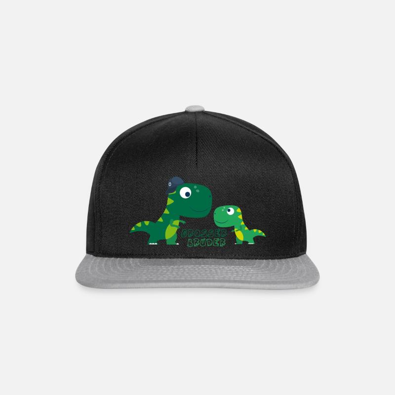 Großer Bruder Dinos - Snapback Cap - Schwarz/Grau