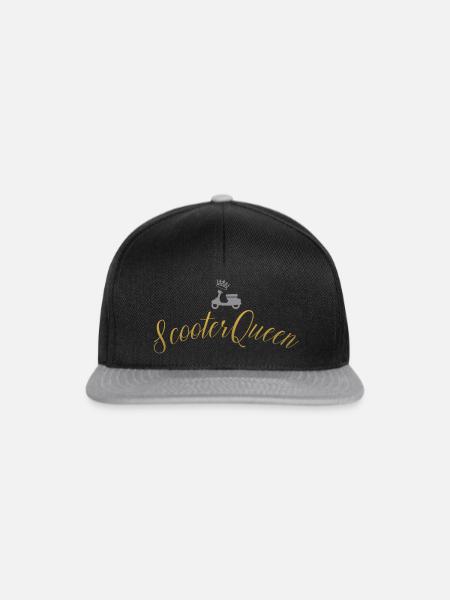 TwoStrokes Queen - Snapback Cap - Schwarz/Grau