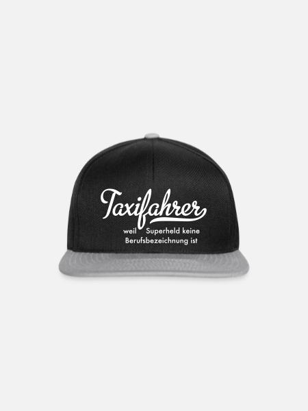 Taxifahrer - Snapback Cap - Schwarz/Grau