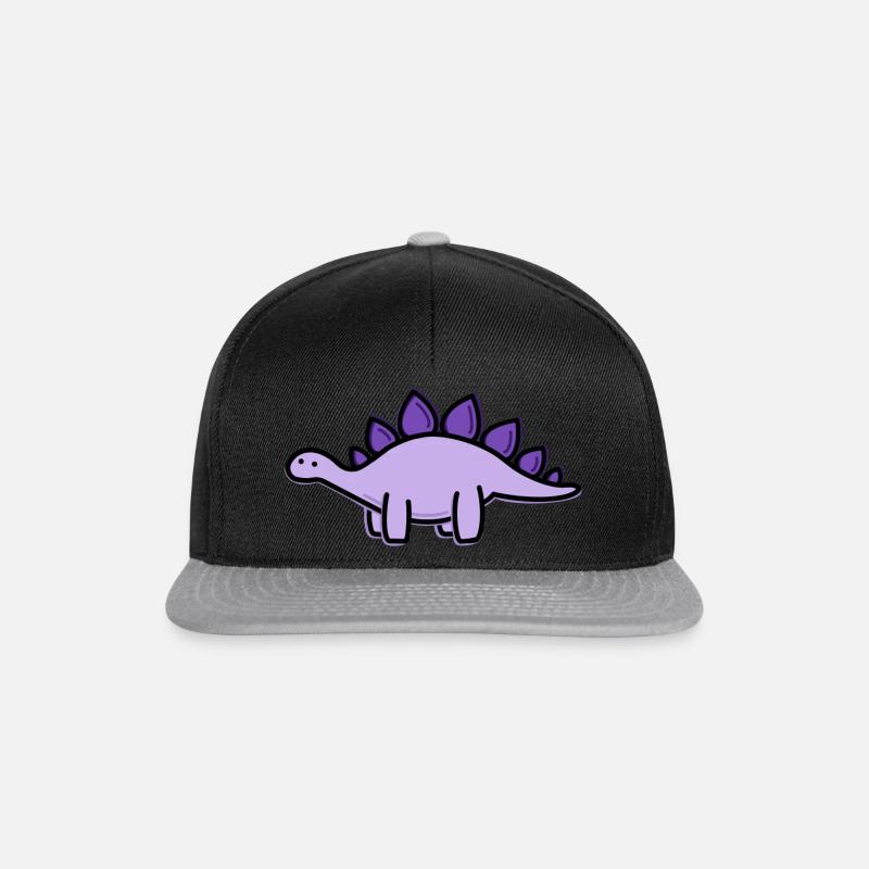 Rosa Dino - Snapback Cap - Schwarz/Grau