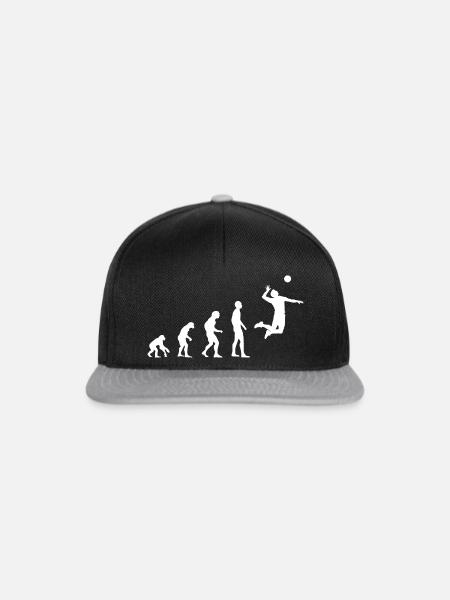 Volleyball Geschenk Volleyballer - Snapback Cap - Schwarz/Grau