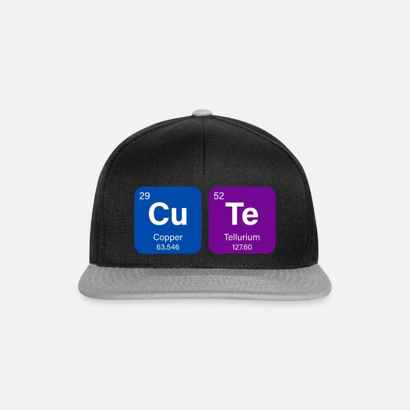 CU-TE - Snapback Cap - black/grey