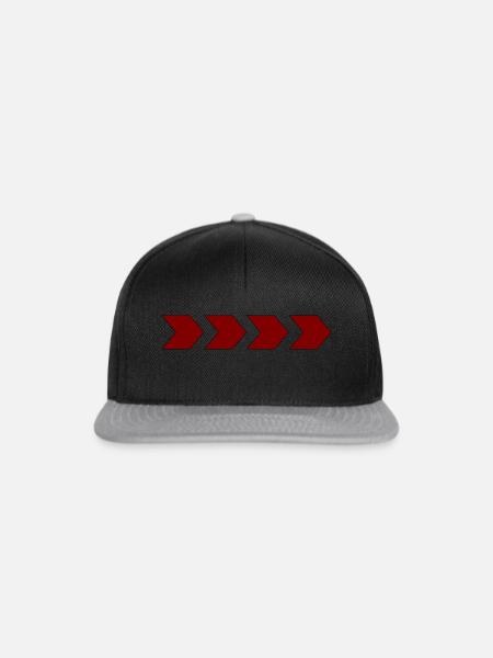 Zielstrebig - Snapback Cap - Schwarz/Grau