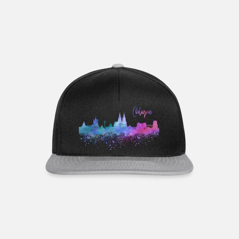 Cologne - Casquette snapback - noir/gris