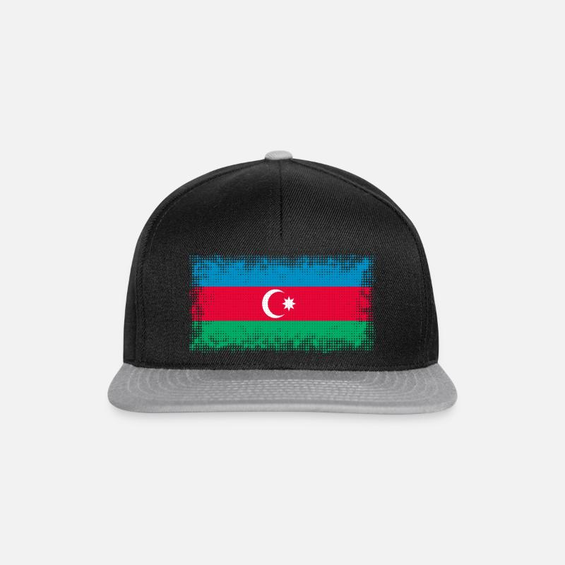 Aserbaidschan - Snapback Cap - Schwarz/Grau
