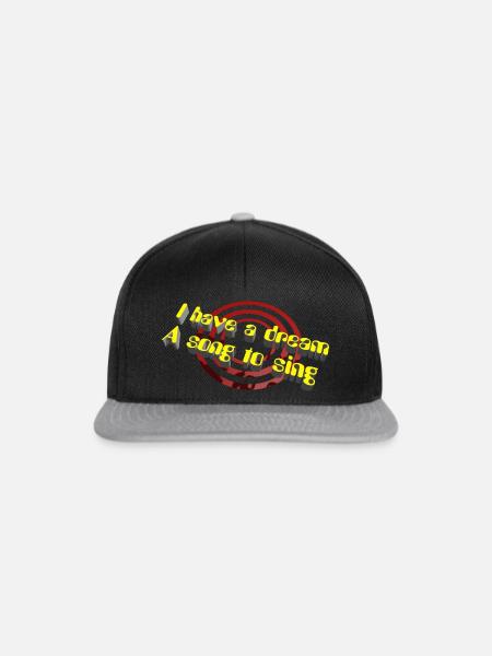 Traum! - Snapback Cap - Schwarz/Grau