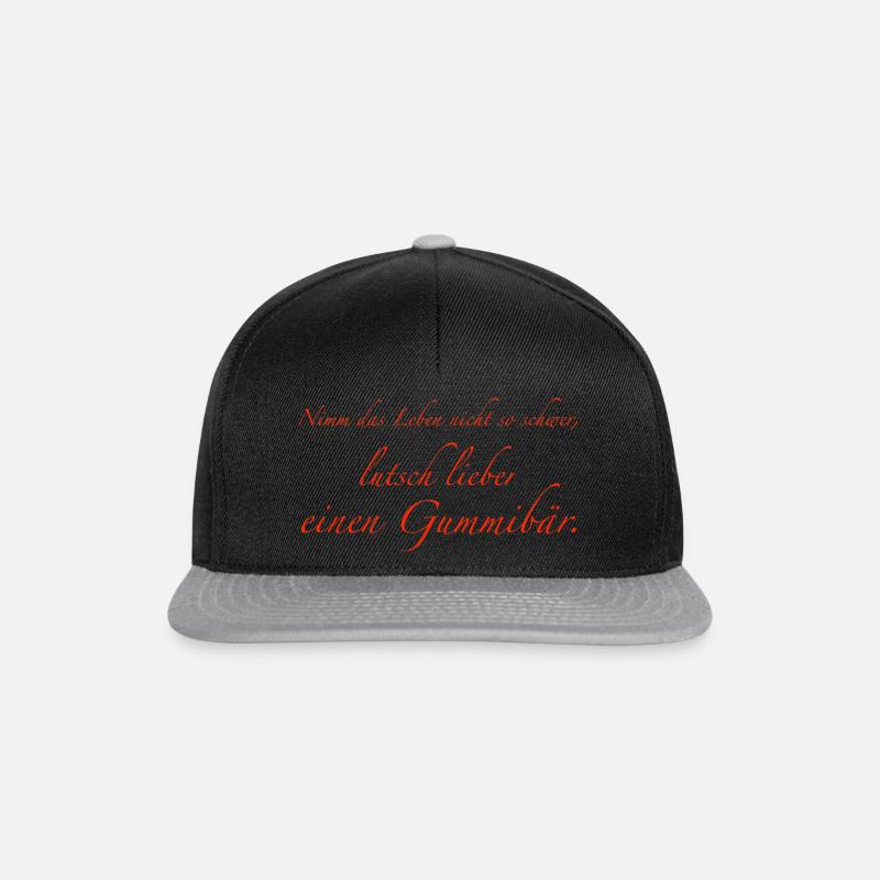 the gummy bear - Snapback Cap - black/grey