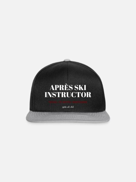 Après Ski Instructor - Snapback Cap - Schwarz/Grau