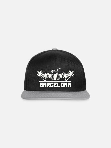 barcelona- - Snapback Cap - Schwarz/Grau