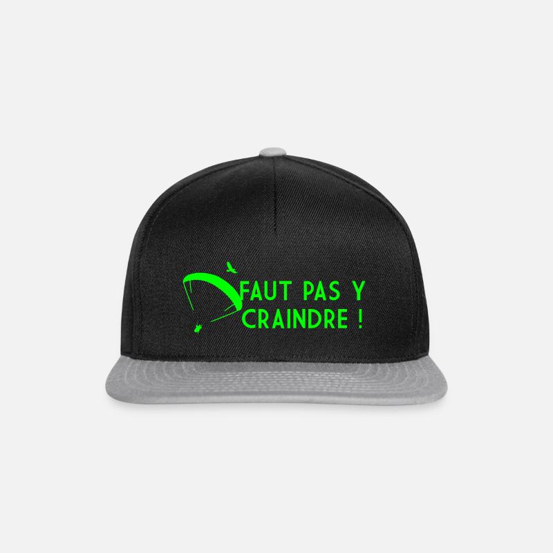 Faut pas y craindre - Parapente - Casquette snapback - noir/gris