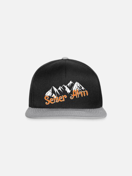 Seiser Alm - Snapback Cap - Schwarz/Grau