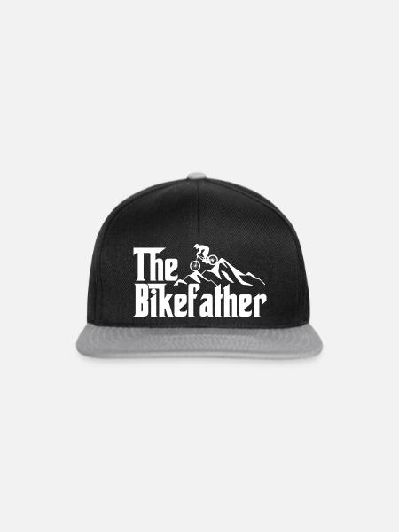 The Bikefather Mountainbike - Snapback Cap - Schwarz/Grau
