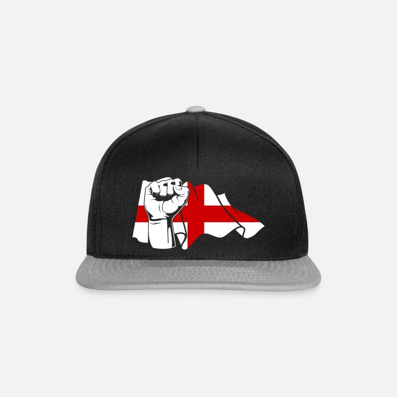 Faust Engländer England - Snapback Cap - Schwarz/Grau
