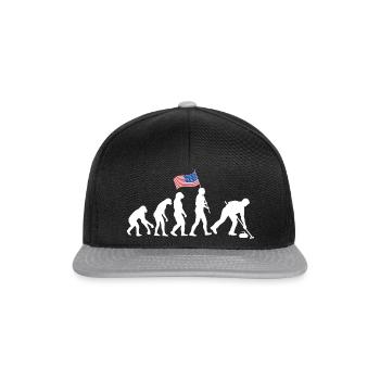 Evolution of Curling - Snapback Cap - Schwarz/Grau - Vorne