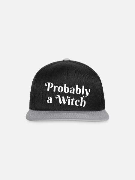 Probably Witch - Snapback Cap - Schwarz/Grau