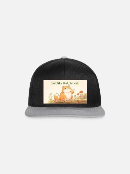 GENAU WIE DIESE FETTE KATZE - Snapback Cap - Schwarz/Grau
