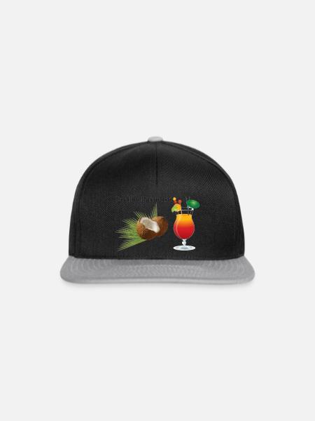 Happy Caribic Paradise - Snapback Cap - Schwarz/Grau