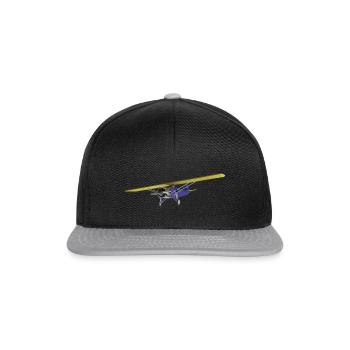 Aéronef à voilure haute - Casquette snapback - noir/gris - Devant