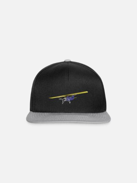 Aircraft high-wing aircraft - Snapback Cap - black/grey