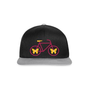 fahrrad - Snapback Cap - Schwarz/Grau - Vorne