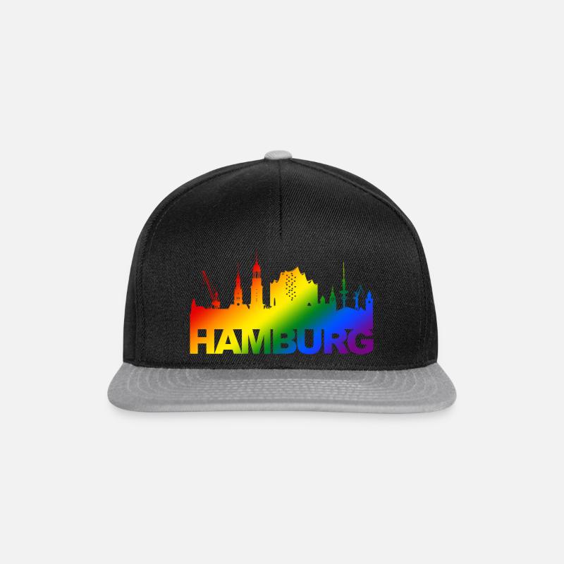 Hamburg Pride Skyline - Casquette snapback - noir/gris