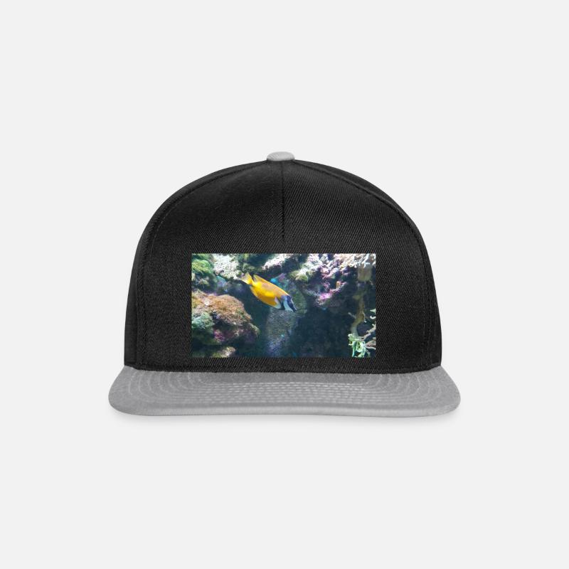 Fisch - Snapback Cap - Schwarz/Grau