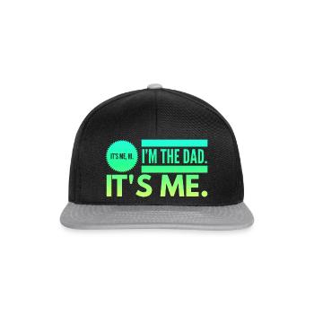 es ist mir hallo, ich bin der Vater, es ist ich - Snapback Cap - Schwarz/Grau - Vorne