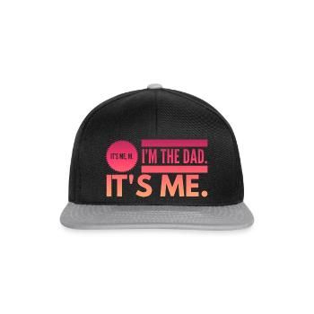 c’est moi salut je suis le papa c’est moi - Casquette snapback - noir/gris - Devant