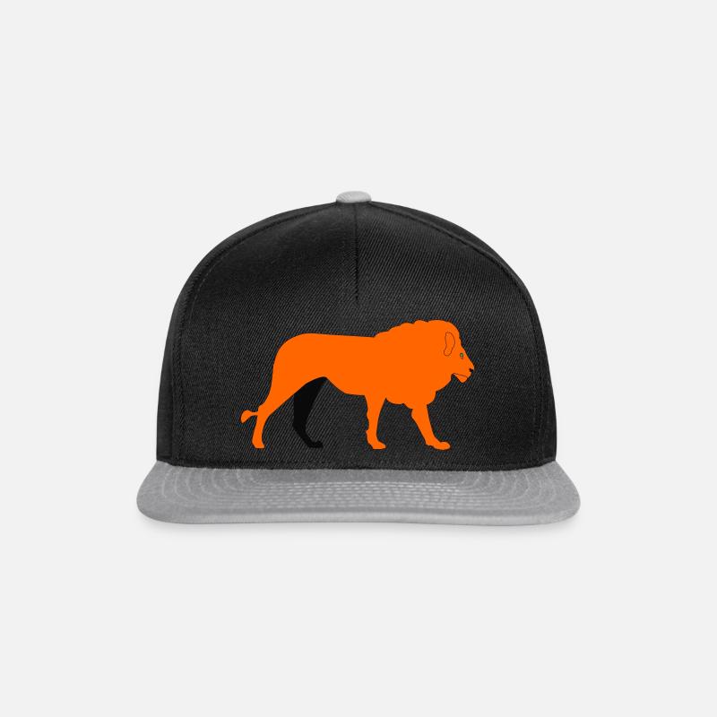 Noir Lion - Casquette snapback - noir/gris