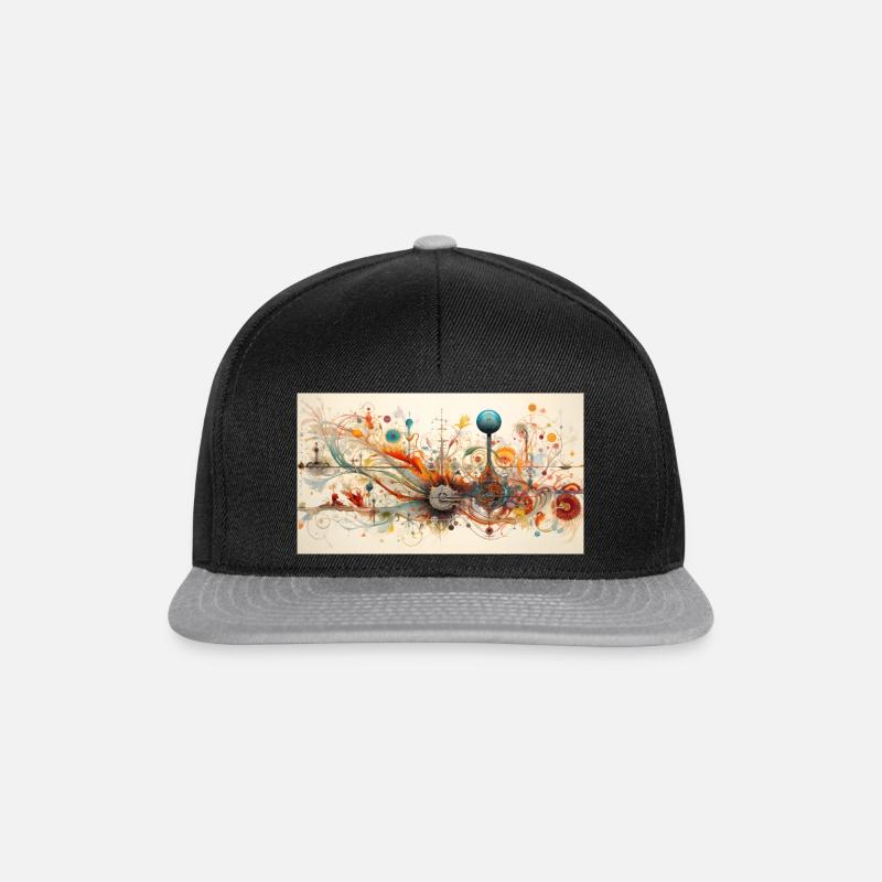 Univers - Snapback Cap - Schwarz/Grau