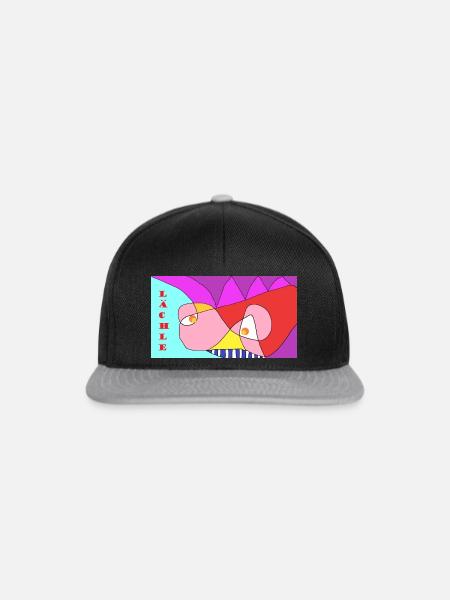 Lächle - Snapback Cap - Schwarz/Grau