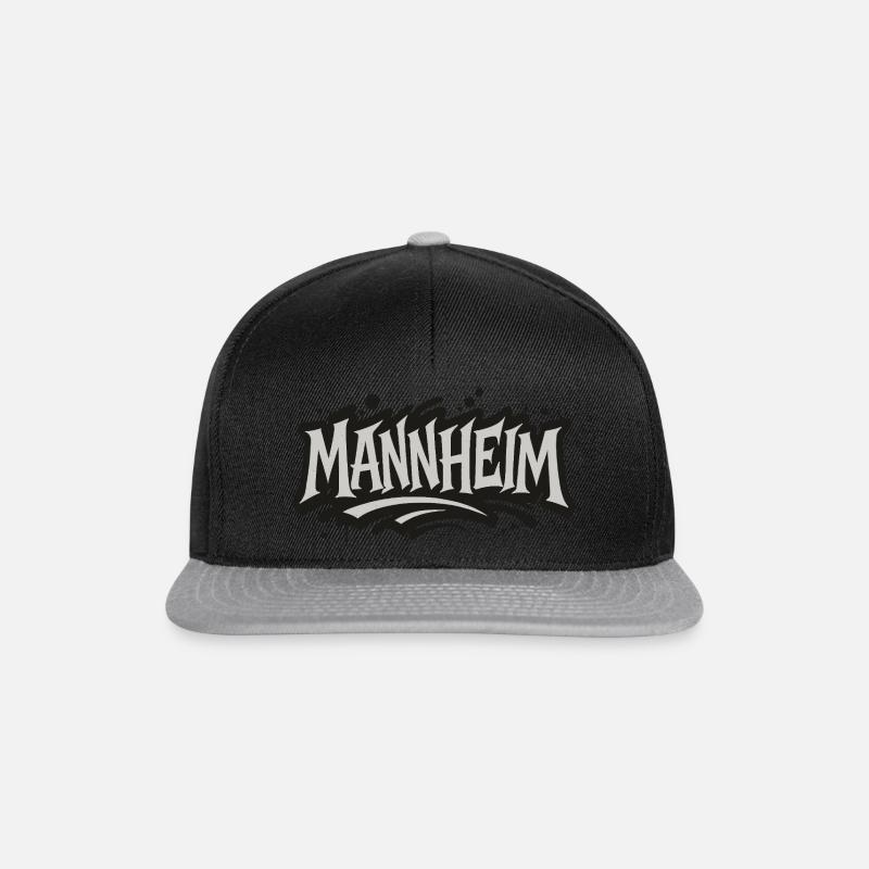 Mannheim Graffiti - Snapback Cap - Schwarz/Grau