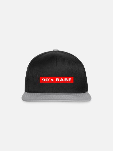 90 s Babe - Snapback Cap - Schwarz/Grau
