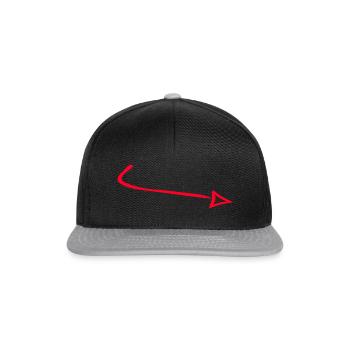 arrow - Snapback Cap - black/grey - Front