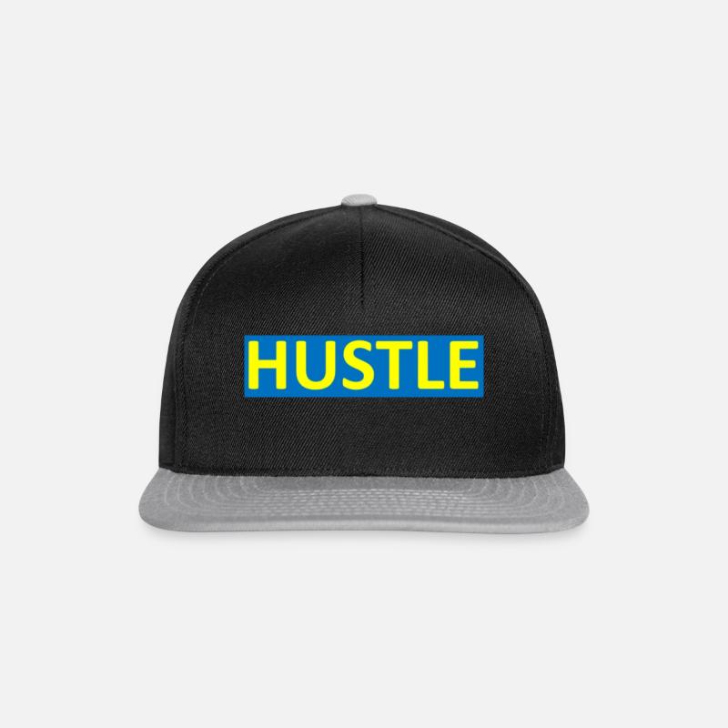 HUSTLE - Snapback Cap - Schwarz/Grau