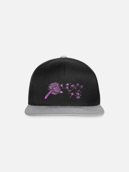 Pusteblume - Snapback Cap - Schwarz/Grau