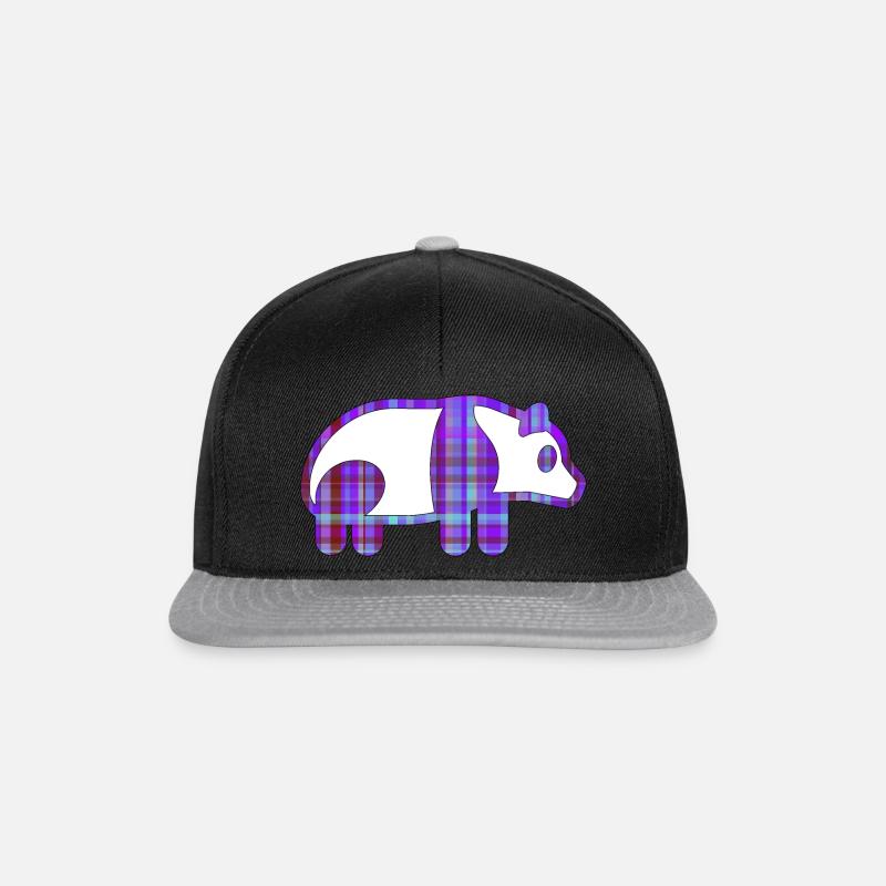 Panda - Snapback Cap - Schwarz/Grau