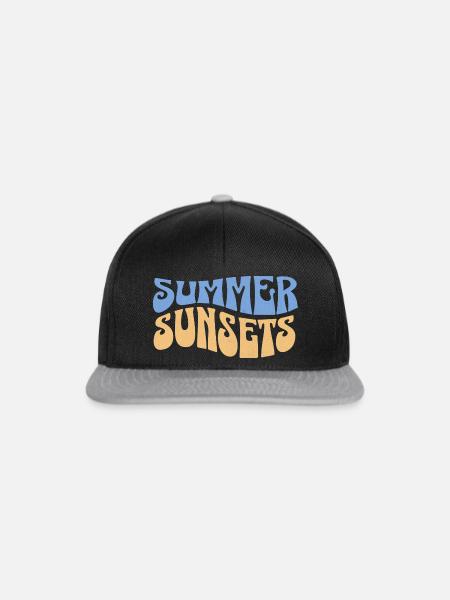 Summer Sunsets Magic - Snapback Cap - Schwarz/Grau
