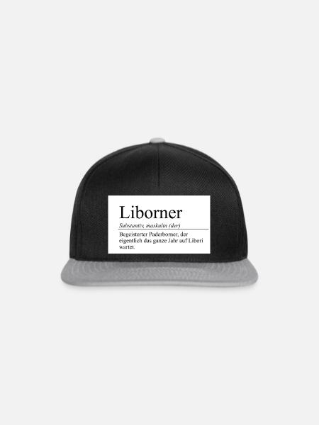 liborner - Snapback Cap - Schwarz/Grau